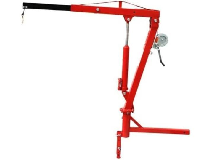 Motorkrane Hebekräne 500 Pfund Pickup-Truck hydraulischer Pwc-Dock-Ausleger-Motor-Hebekran-Kupplungsmontage-Lift 2 -Kupplungsmontage rot