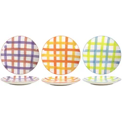 Dessertteller SUMMER VICHY (BHT 19x3x19 cm) - BHT 19x3x19 cm