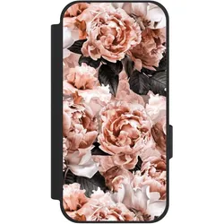 Nivocase Klapphülle für Google Pixel 10a Handyhülle aus Kunst Leder NIVOflip schwarz Blume Rose Vintage (Google Pixel 10a), Smartphone Hülle, Schwarz