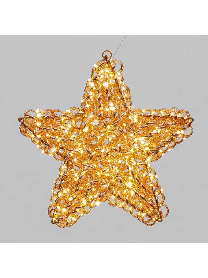 Lotti LED-Dekoleuchte "Stern" in Roségold - (B)38 x (H)38 x (T)5 cm - onesize