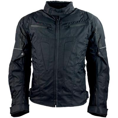 Motorradjacke ROLEFF "RIGA" Gr. L, schwarz, Jacken, L, Obermaterial: 100% Polyester. Innenfutter: 100% Polyester, Mit Sicherheitsstreifen