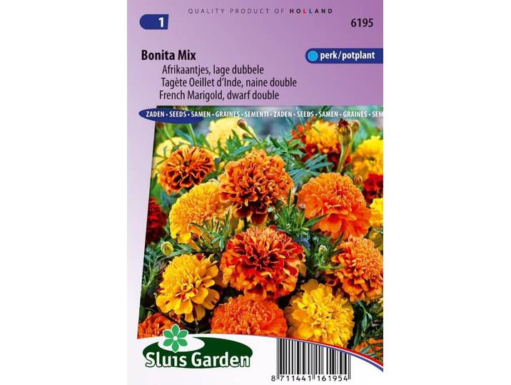 Tagetes Patula zaden Bonita mix afrikaan