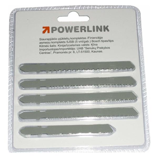 Powerlink Jig Saw Blade Set 5pcs (33038784)