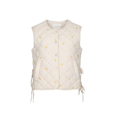 Funktionsweste KLEINIGKEIT "Kleinigkeit Limone Thomalla Weste", Damen, Gr. M, beige (frappé), 100% Nylon, Westen Funktionsweste