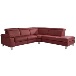 Polsteria Ecksofa Lava Leder Merlot