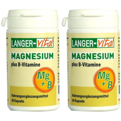 Magnesium 375 mg+B-Vitamine Kapseln 2x 2x60 St