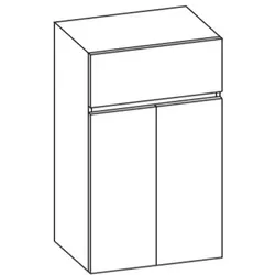 Artiqua 400 Midischrank, Graphit Struktur quer, 400-MTL-3-60-7070-401 400-MTL-3-60-7070-401