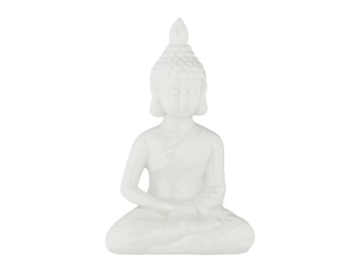 Buddha Figur 18cm Weiss