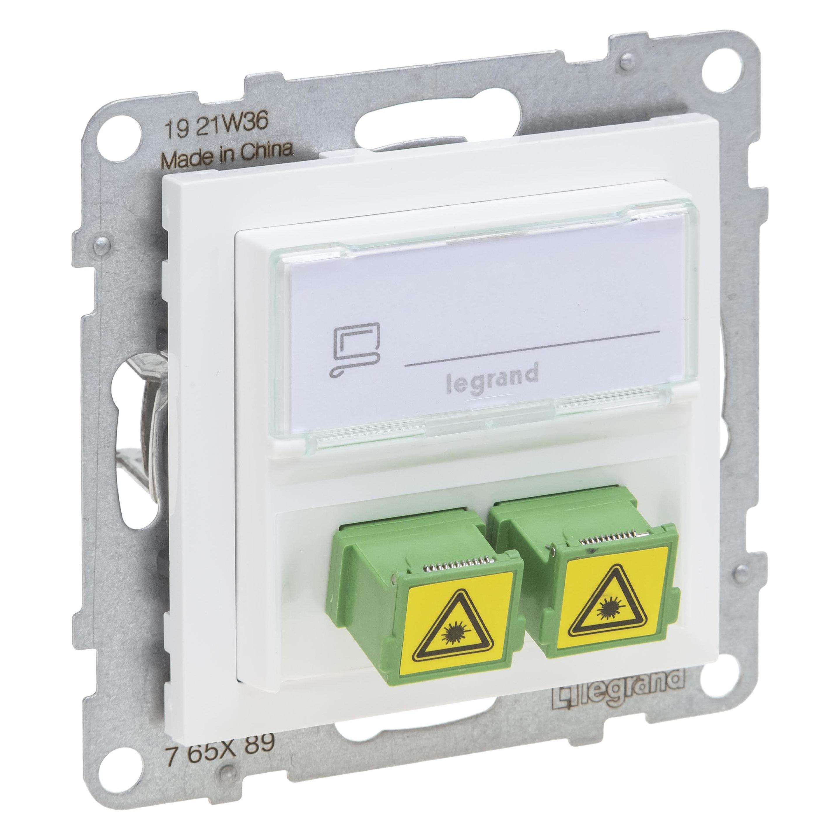 Legrand SEANO SC/APC Monomode Glasfaser-Steckdose (765189)