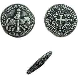 CombiCraft Nachahmung mittelalterlicher Münzen, 24 mm, silberfarben - 100 Stück