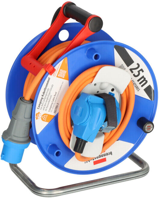 Garant G CEE 3 IP44 Enrouleur de câble Camping/Maritime 25m H07RN-F 3G2,5 ; Brennenstuhl (1182470100)