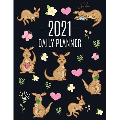 Kangaroo Daily Planner 2021, Taschenbuch von Feel Good Press, Semsoli, 978-1-970177-28-2
