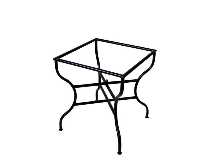 Marrakesch Orient & Mediterran Interior Tischgestell Tischuntergestell eckig B70 aus Eisen, handgeschmiedet, Schwarz 75 cm (1-St)