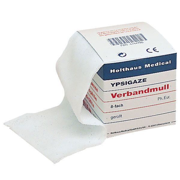Verbandmull Ypsigaze 10 cmx10 m gerollt 8fach 1 St Verband