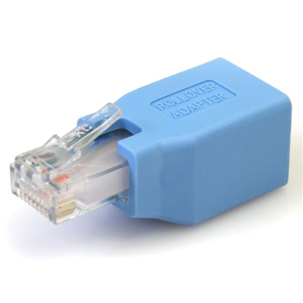 StarTech.com Cisco console rollover adapter voor RJ45 Ethernet-kabel - Blauw