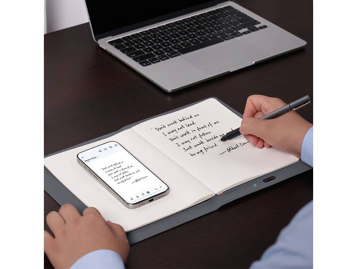Bloc-notes intelligent XPPen Note Plus avec papier A5, batterie 1000 mAh, stylo intelligent à encre, prise en charge de la connexion Bluetooth aux appareils Android/iOS