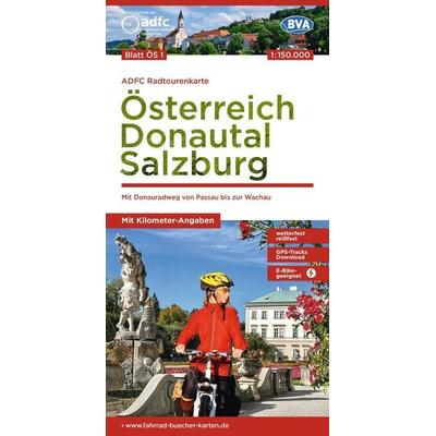 BVA ADFC Radtourenkarte Österreich Donautal Salzburg 1:150.000, Sonstige von , KOMPASS Freytag & Berndt, 978-3-96990-206-6