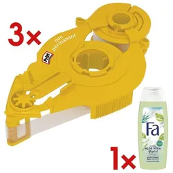 Pritt 3x Nachfüllkassette »Refill non-permanent« inkl. Duschgel »Joghurt & Aloe Vera«