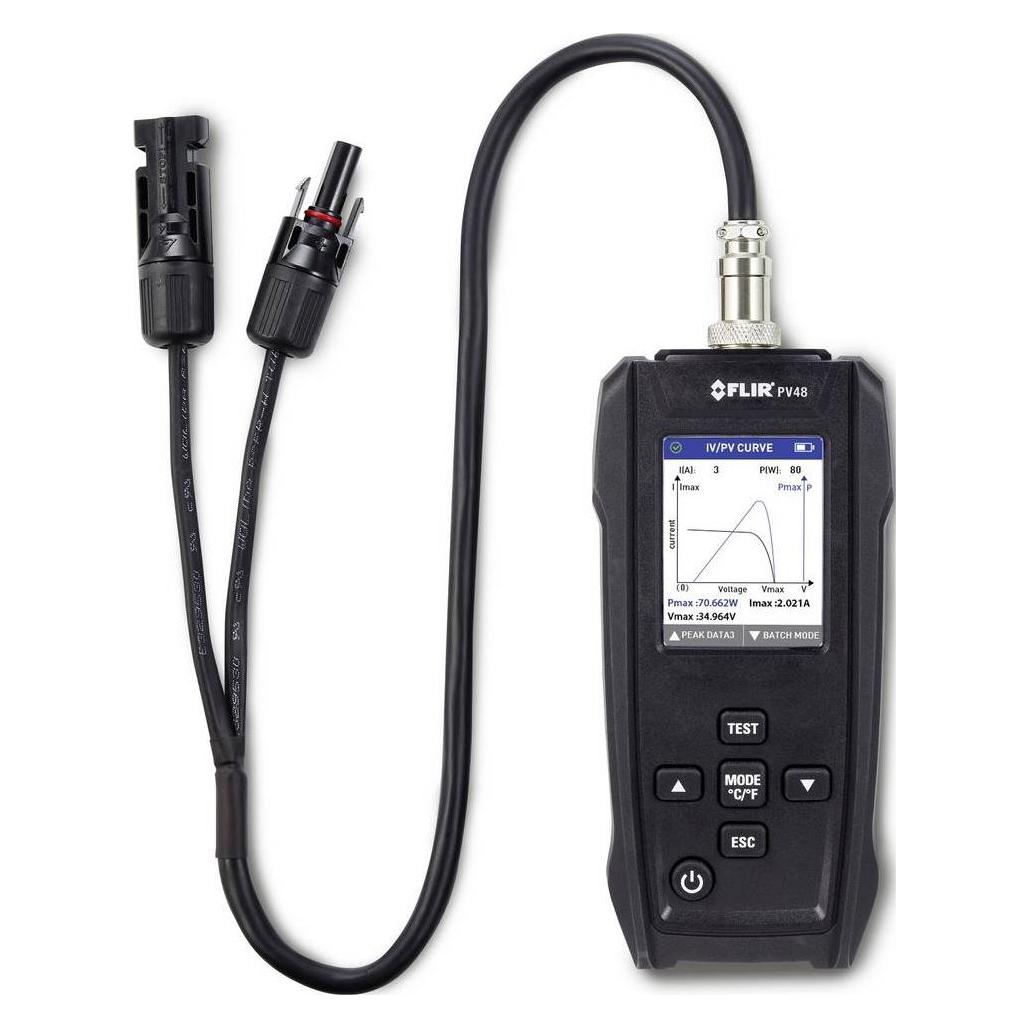 Flir Solarpanel-Tester und I-V-Kennlinien-Tracer mit Temperaturmessungen PV48 So (PV48)