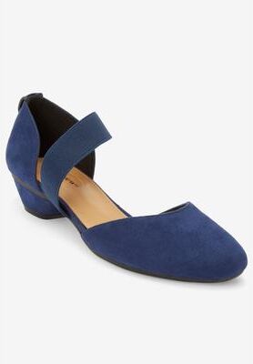 Extra Wide Width Women's The Camilla Pump by Comfortview in Evening Blue (Size 12 WW)
