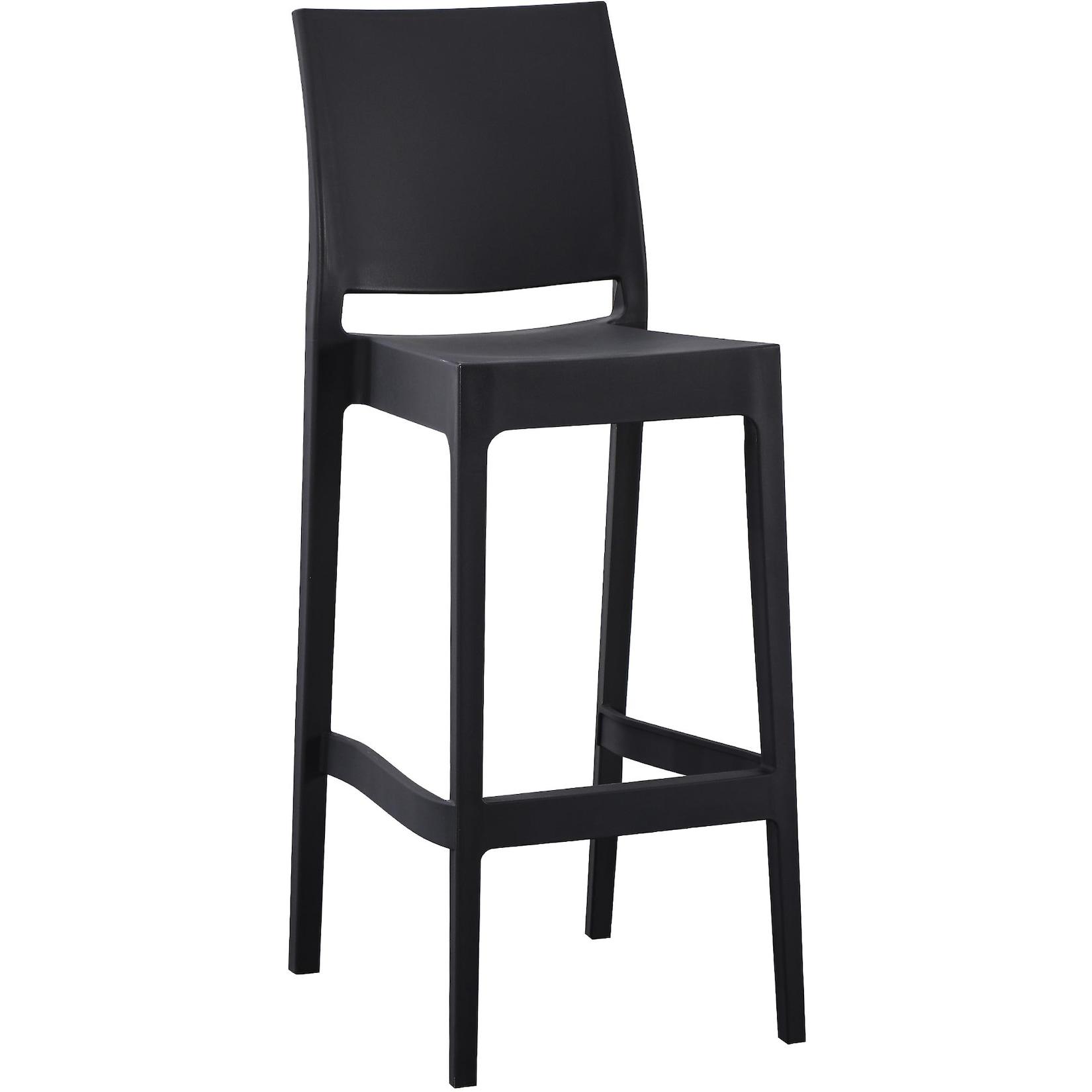 CLP Barhocker outdoor stapelbar Flamur, Gartenhocker für draußen aus Kunststoff wetterfest UV-beständig, Stapelhocker bis 150 kg belastbar