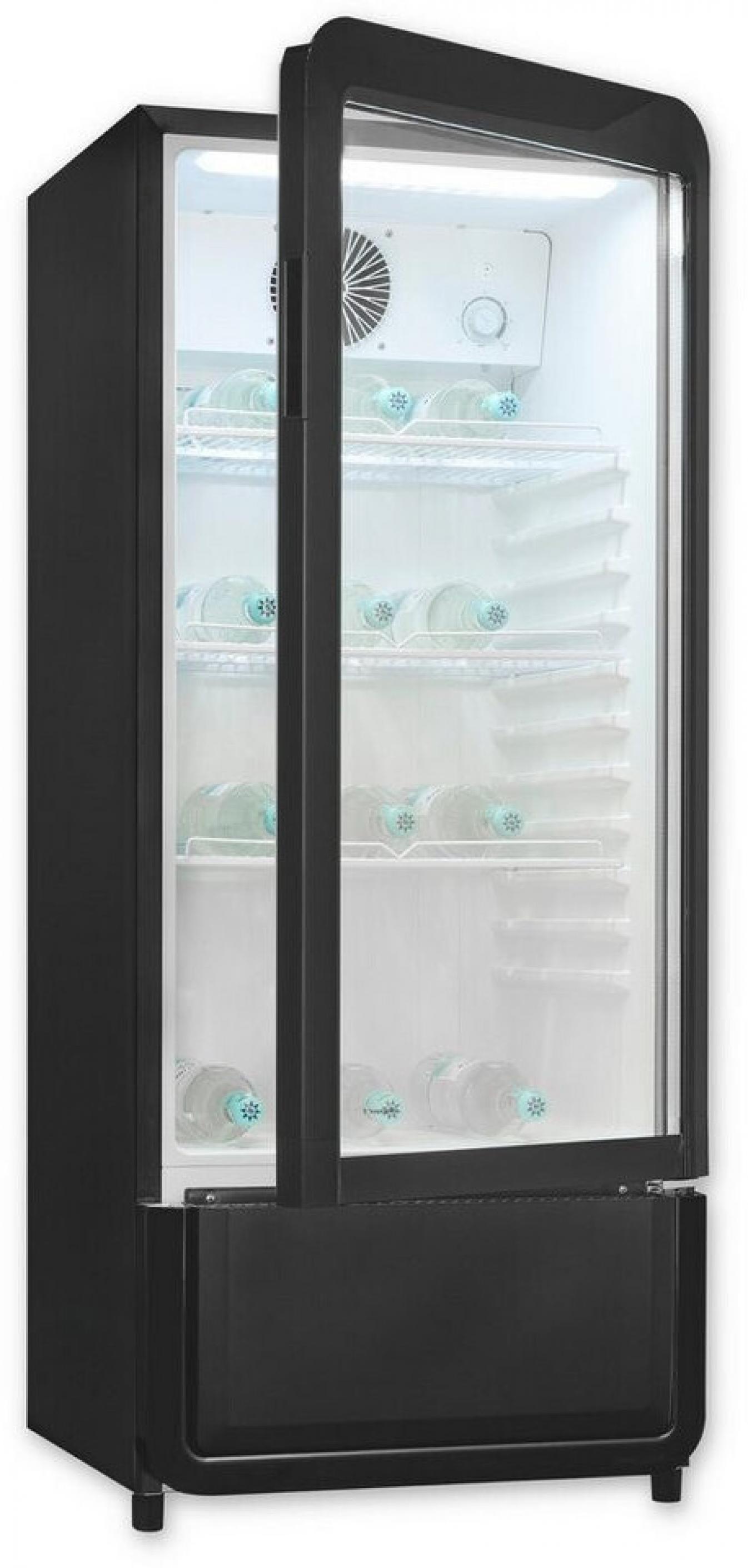 Exquisit GKS180-GT-431D, 200 l, No-Frost-System, 40 dB, D, Schwarz
