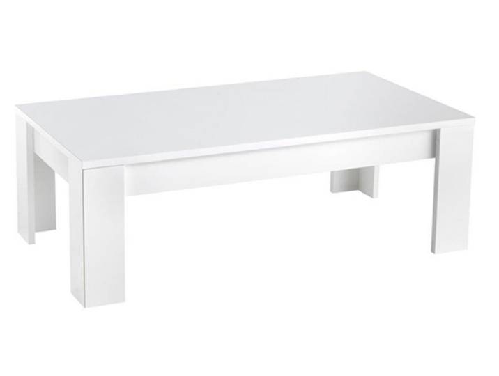 Table basse Modena laquée blanc - Basika
