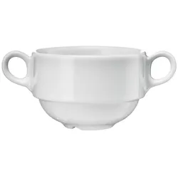 Suppentasse aus Porzellan, weiß, Serie Versailles, Lubiana, 0,32 Liter