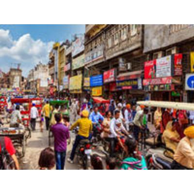 CALVENDO Puzzle Verkehrschaos in Indien | 1000 Teile Lege-Größe 64x48cm Foto-Puzzle für glückliche Stunden