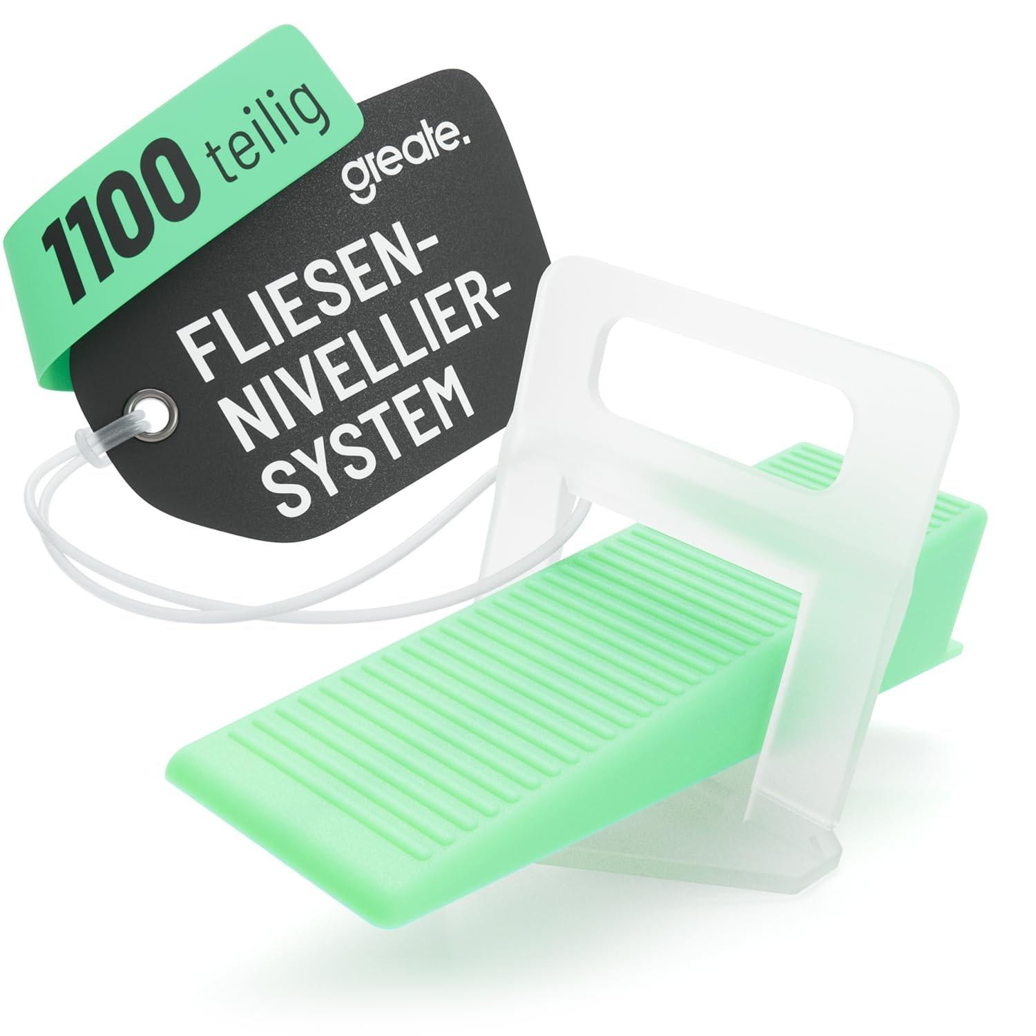Tegelwiggen tegelnivelleringssysteem met 2 mm voegbreedte - 1100-delig set inclusief 100 wiggen