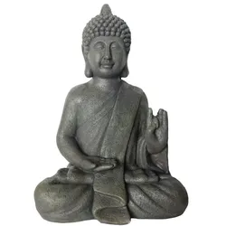 Relaxdays Buddha Figur 52 cm Anthrazit