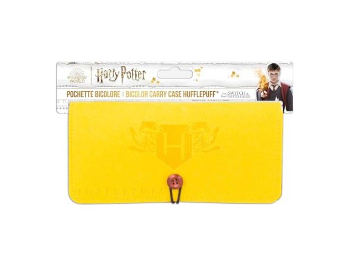 Freaks and Geeks Harry Potter Huffelpuff vilten tas Nintendo Switch geel, zwart, Vilten tas