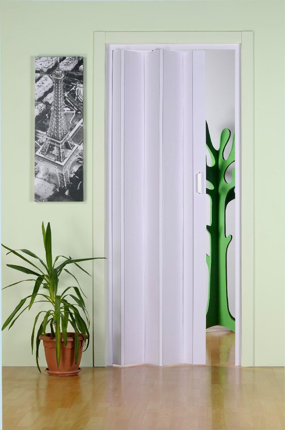 forte Pkms100214214 Porta A Soffietto In Pvc 83x214h Cm Colore Bianco - Pkms100214214 Monica