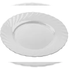 Arcoroc Teller Trianon Weiß 24.5 cm Weiß Hartglas 1 Stück