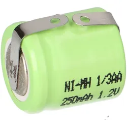 Akku-Zelle 1/3AA 1.2V 250mAh NI-MH U Lötfahne