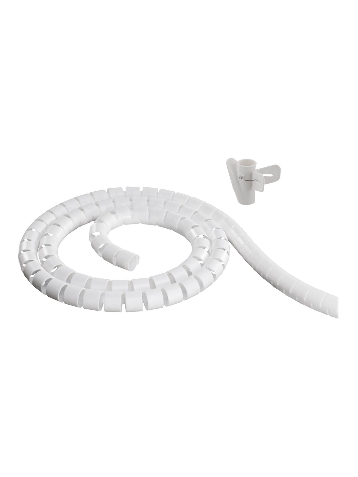 Deltaco Nylon cable cover 10m white