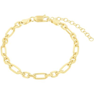 Charm-Armband AMOR "2038570, 2038571", gold (gelbgoldfarben), Armbänder, Damen, 20cm, Silber 925 (Sterlingsilber), Charm-Armband