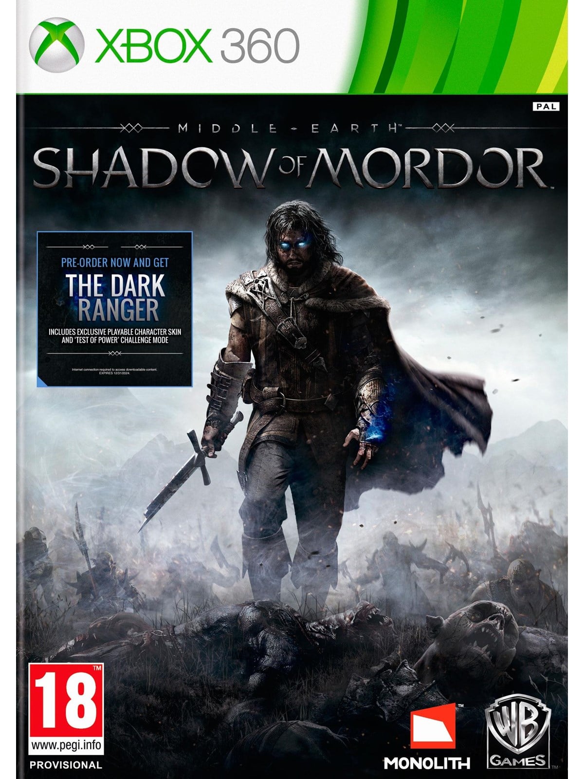 Middle-Earth: Shadow of Mordor - Microsoft Xbox 360 - Action - PEGI 18