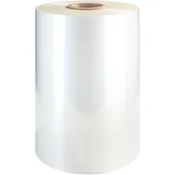 Feinschrumpffolie aus Polyolefin (Halbschlauch), transparent, 19 μm Stärke, Rolle mit 1.067 m 350/350 mm