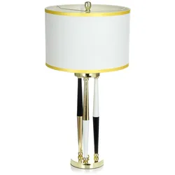 Kayoom Tisch- / Stehlampe Conni 100 Weiß / Schwarz / Gold
