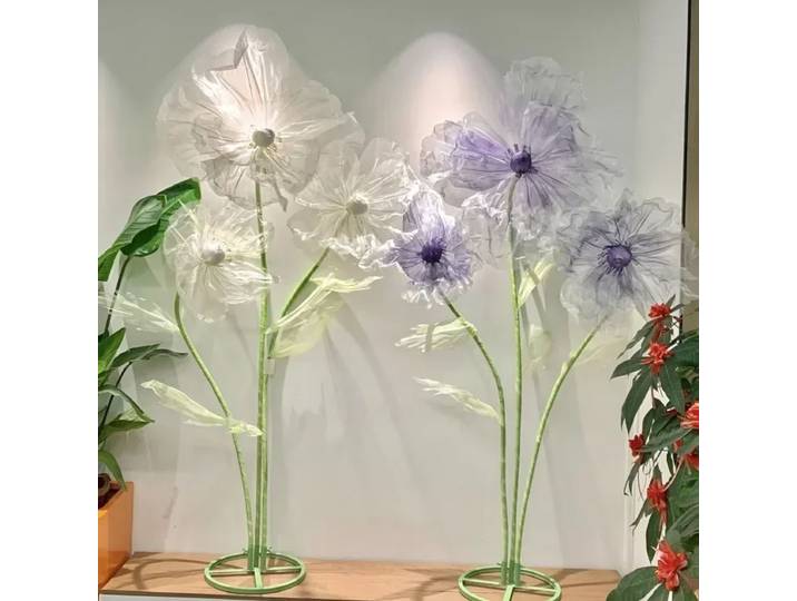 Accessoires de décoration de mariage, fleurs de pavot artificielles de 190cm, fleur de plomb de route, fil de soie, décoration de jardin, vitrine, décoration de maison