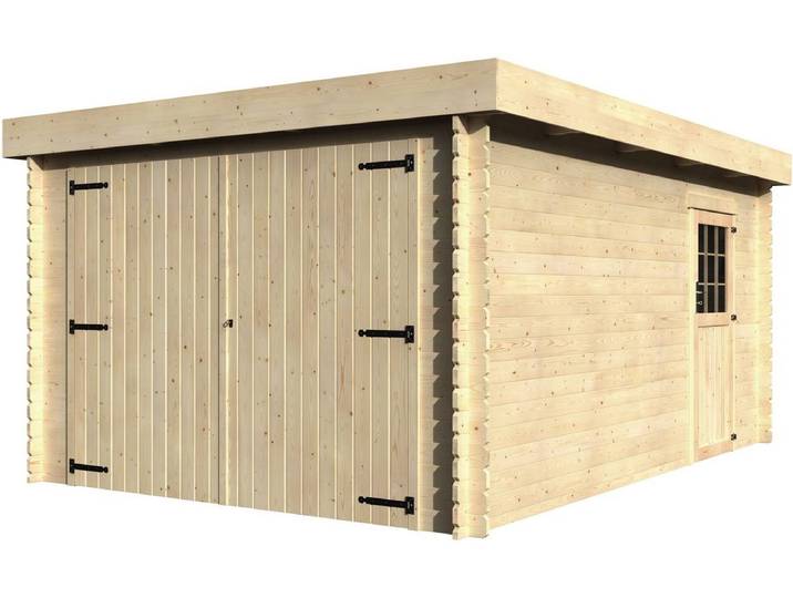 Garage bois Galan - 15.28 m² - 3.26 x 4.78 x 2.24 m - 28 mm