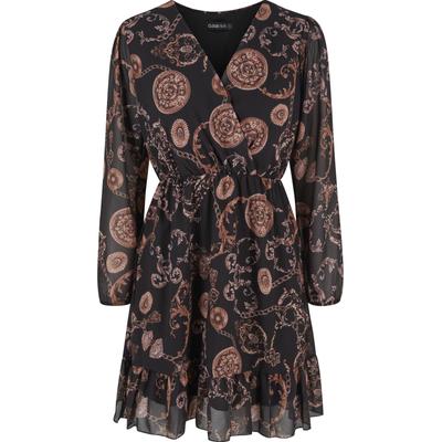 Shirtkleid CLOUD 5IVE "CLOUD 5IVE Damen", Damen, Gr. XS, US-Größen, schwarz, 100% Polyester, normal, Kleider Shirtkleid