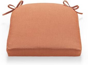 "18"" X 18"" Sunbrella Outdoor Seat Cushion - Knife-Edge, Knife-Edge/Coral - Grandin Road"
