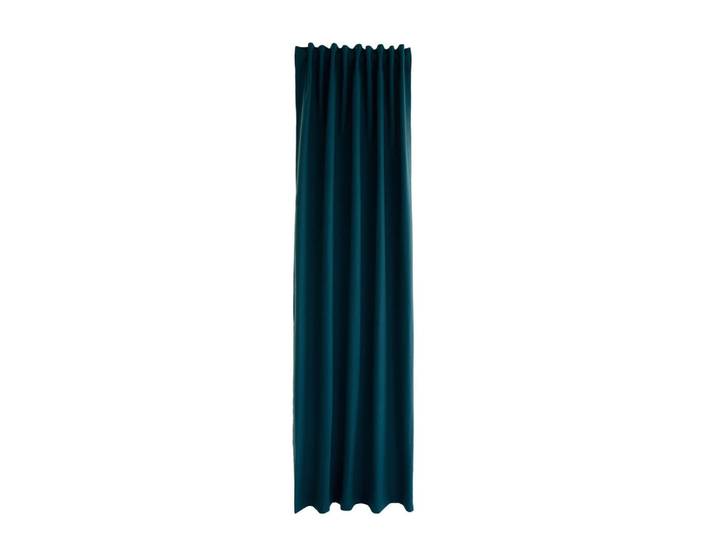 Wärmeschutzvorhang Silence, Blau, Uni, 140x245 cm, Oeko-Tex® Standard 100, Wärmeschutz, mit Kombiband, Heimtextilien, Vorhänge, Fertigvorhänge, Thermovorhänge
