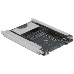Delock Kartenleser (2.5" ) (CFast Card Typ I, CFast Card Typ II) (SATA), Speicherkartenlesegerät, Grau