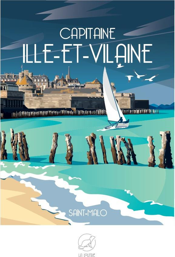 La Loutre Puzzel Saint-Malo Kapitein ILLE-ET-VILAINE - 1000 stukjes