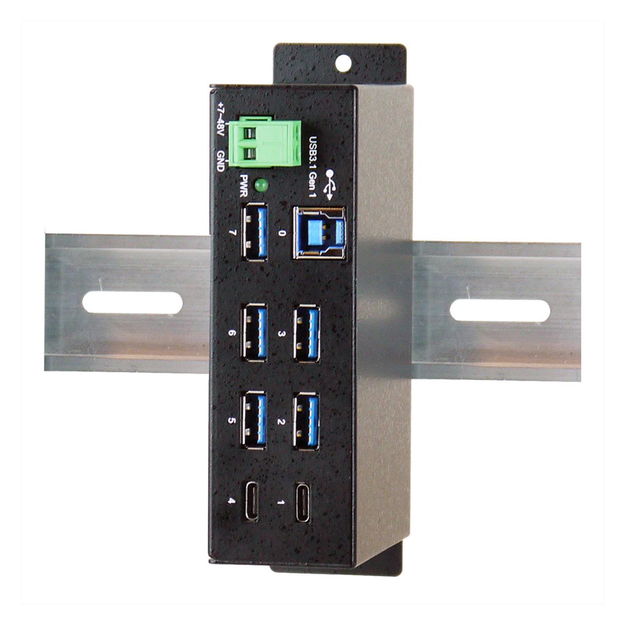 Exsys Ex-1197hms, 7x USB 3.0 / 3.1 Hub (USB-B, 7 Ports) (EX-1197HMS)