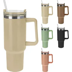 Thermobecher STRAW COLORI PAST (LBH 14x10x26,50 cm) - LBH 14x10x26,50 cm