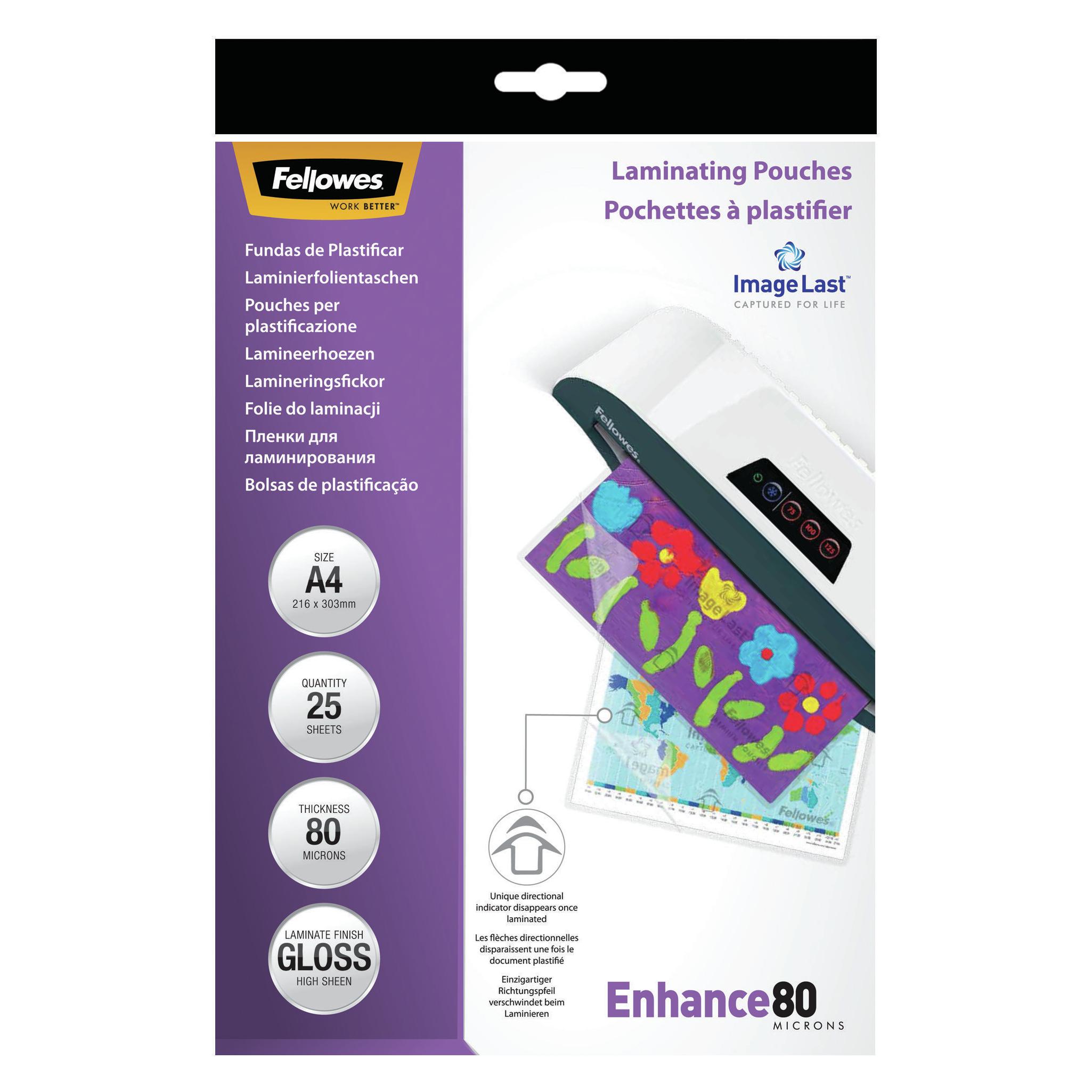 Fellowes Enhance 80 (A4, 25 Stk., 80 µm) (5396205)